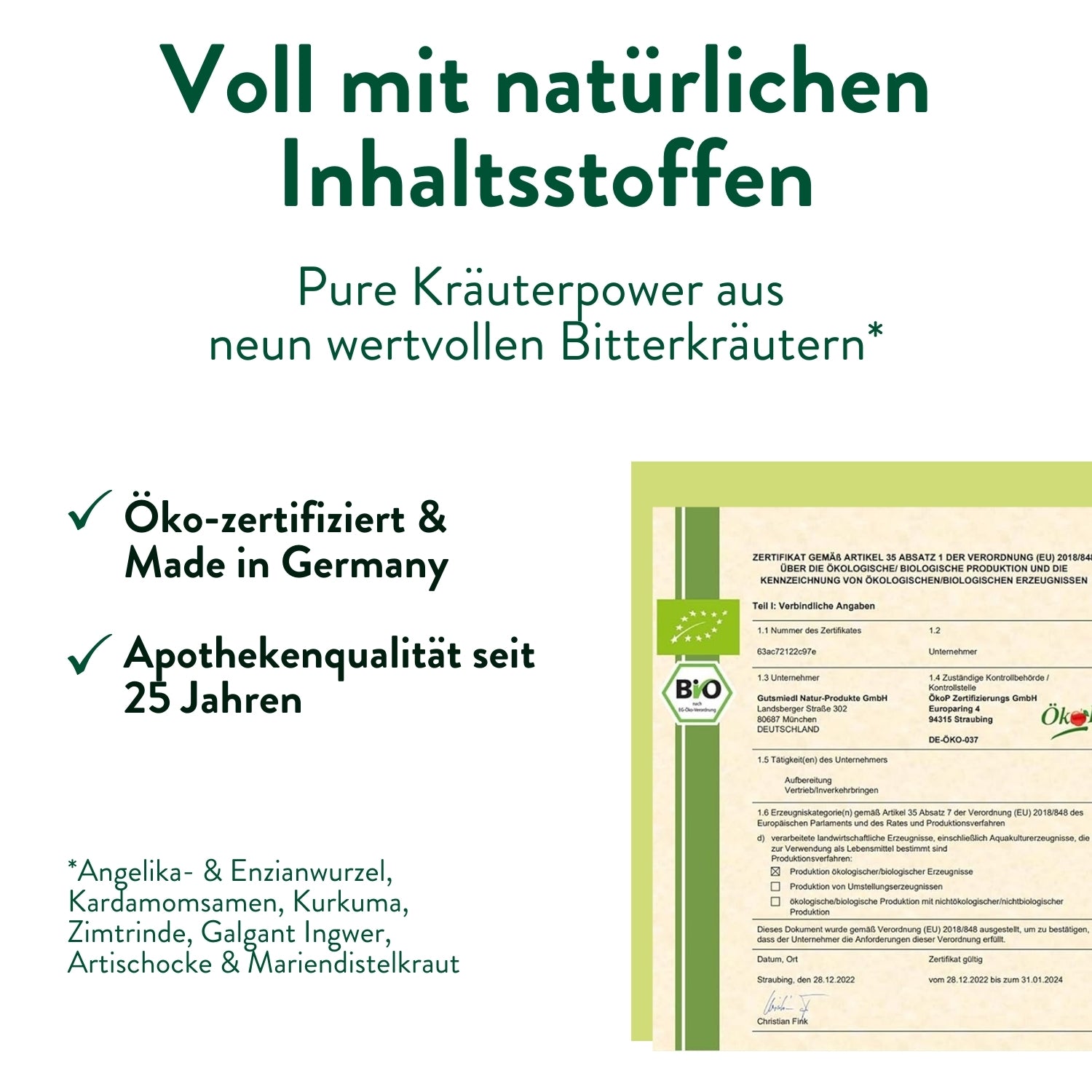 BitterKraft! Original Tropfen (BIO) 50ml mit Pipette