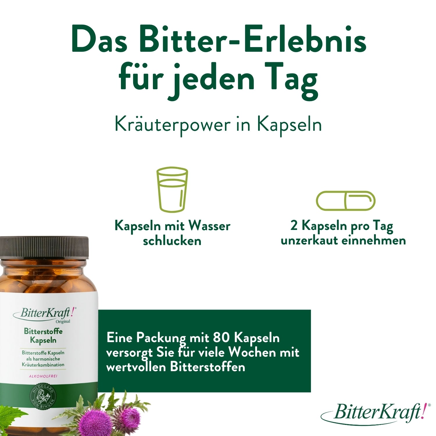 BitterKraft! Bitterstoffe Kapseln