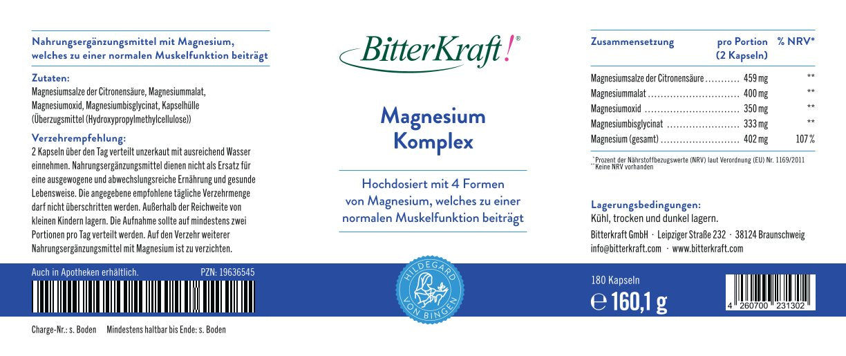 Bitterkraft Magnesium Komplex