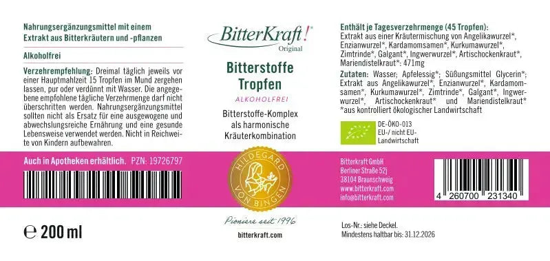 Abnehm-Fasten-Paket Bitterkraft GmbH - Bitterkraft