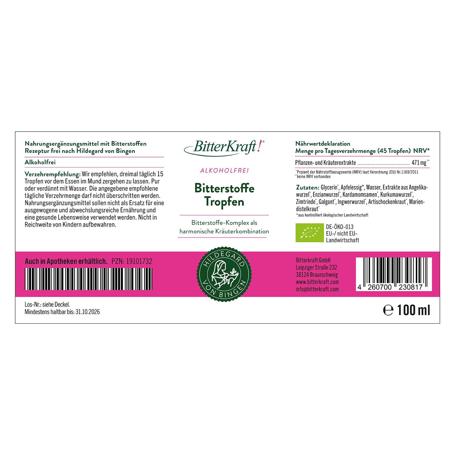 BitterKraft! Original Alkoholfrei (BIO) 100ml