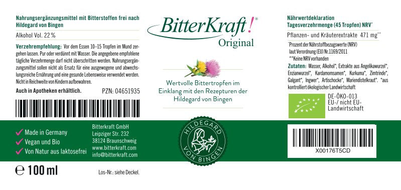 BitterKraft! Original Tropfen (BIO) 100ml + Gratis Spray