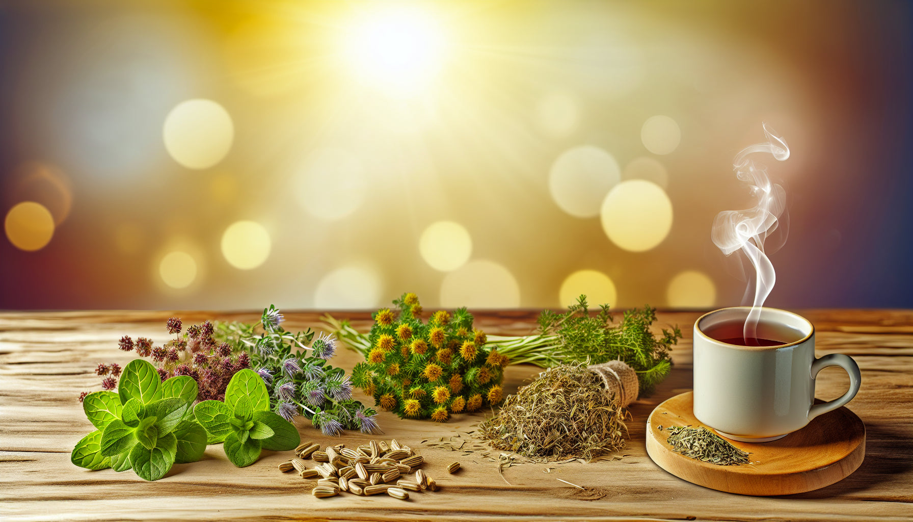 Lungen-Detox nach dem Rauchen: Traditionelle Kräuter für die natürliche Reinigung der Atemwege – KI-generiertes Bild (DALL·E 3)
