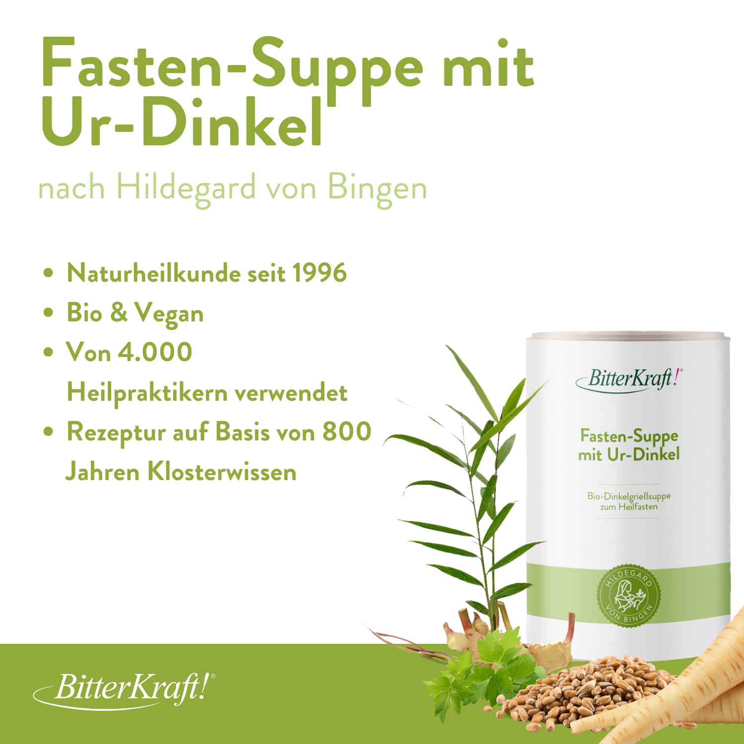 Fasten-Suppe mit Ur-Dinkel (BIO)