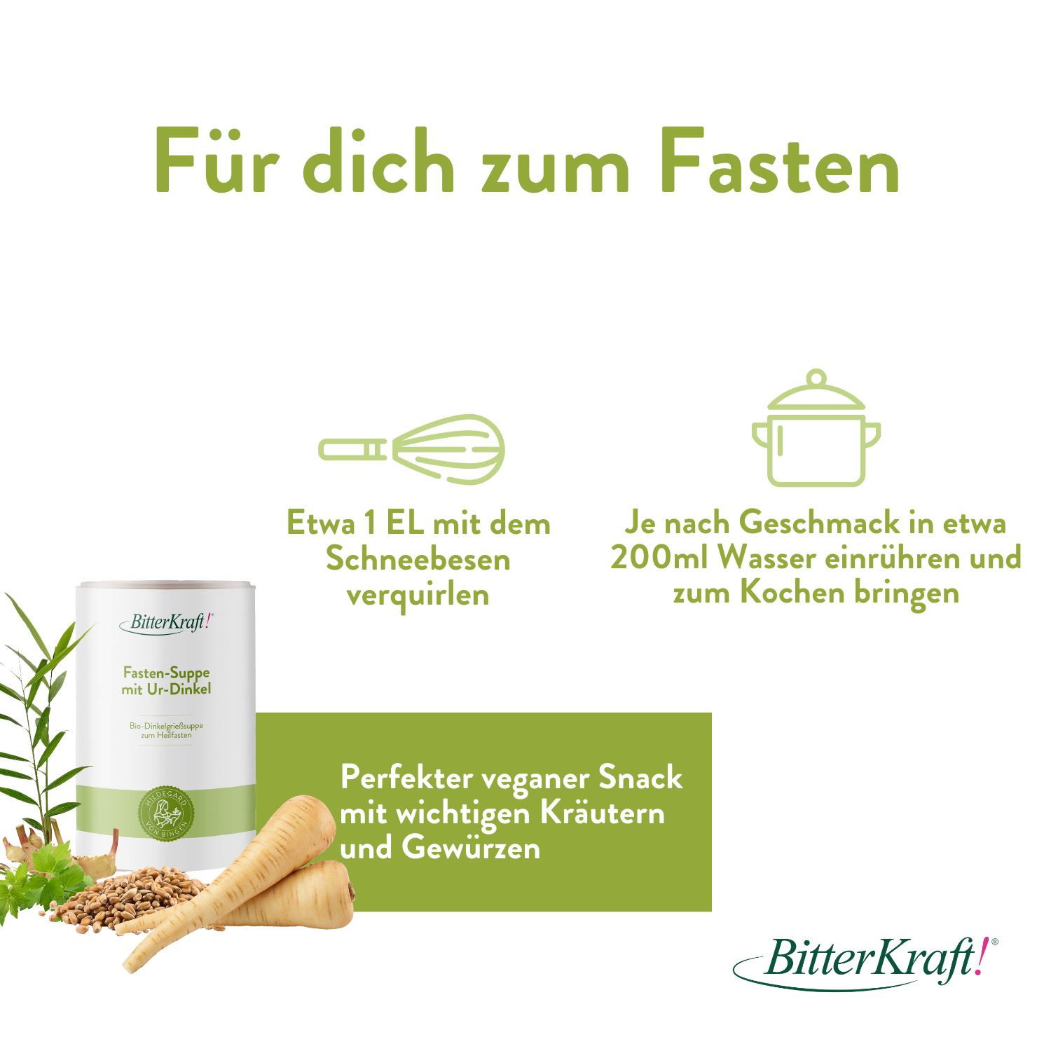 Fasten-Suppe mit Ur-Dinkel (BIO)