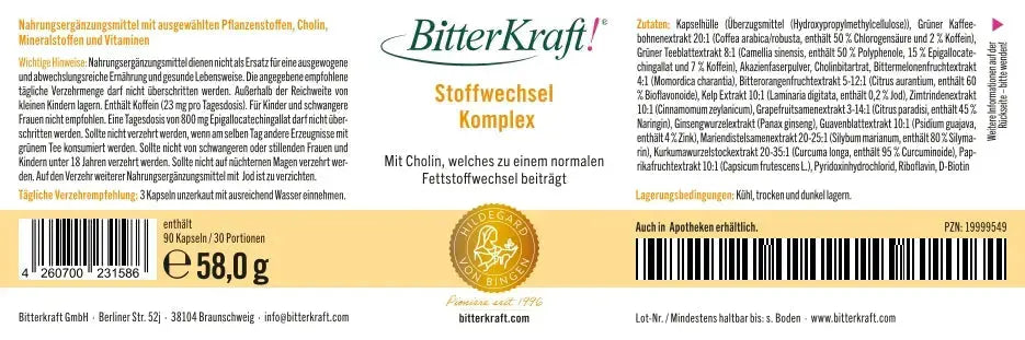BitterKraft! Stoffwechsel Komplex Bitterkraft GmbH - Bitterkraft