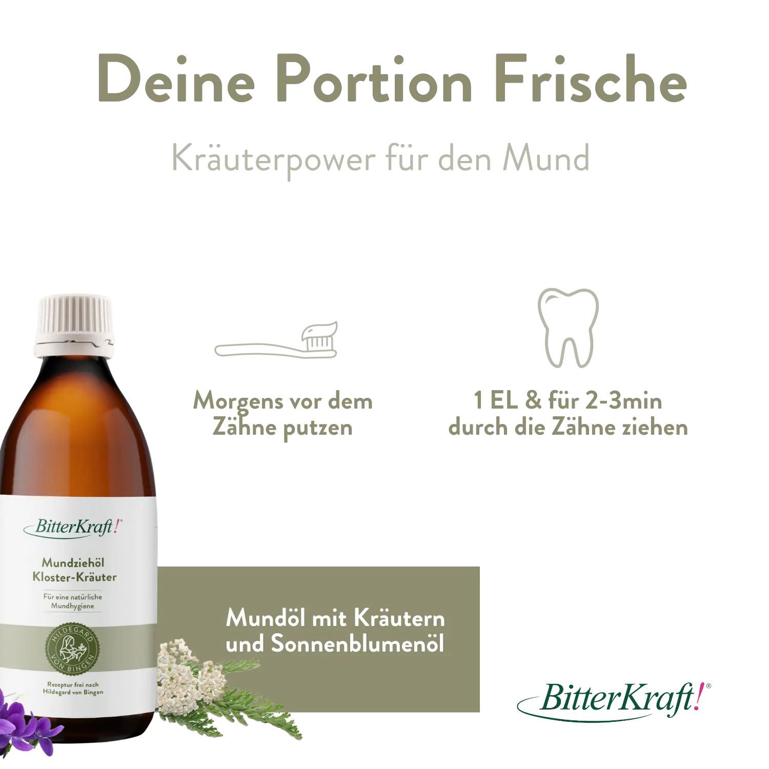 Mundziehöl Kloster-Kräuter 200ml Bitterkraft GmbH - Bitterkraft