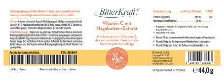 Bitterkraft! Vitamin C mit Hagebutten-Extrakt
