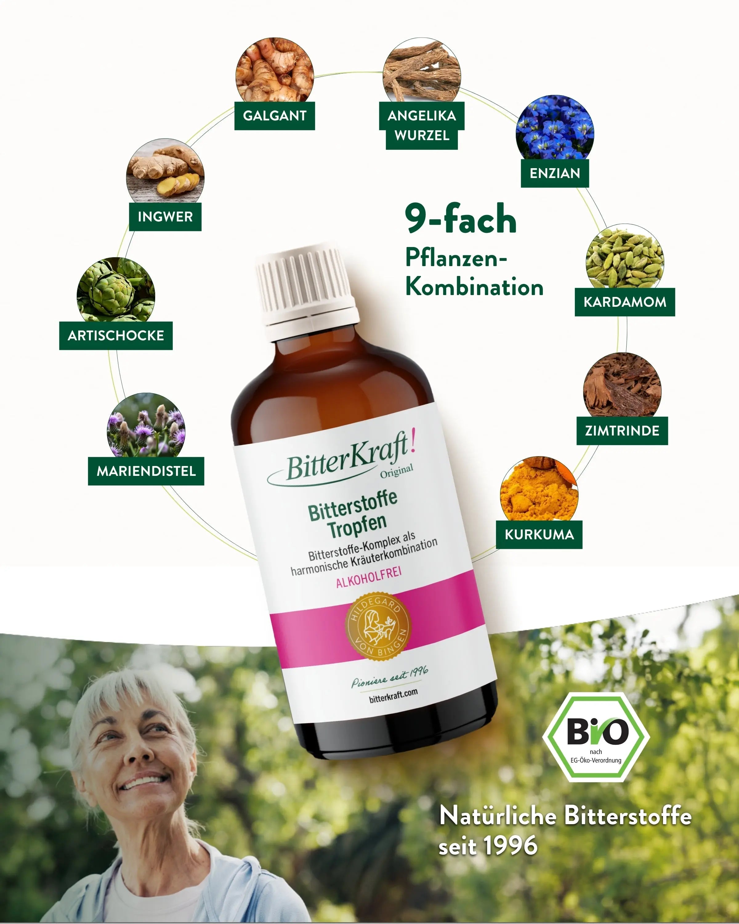 BitterKraft! Original Alkoholfrei (BIO) 100ml + Gratis Spray